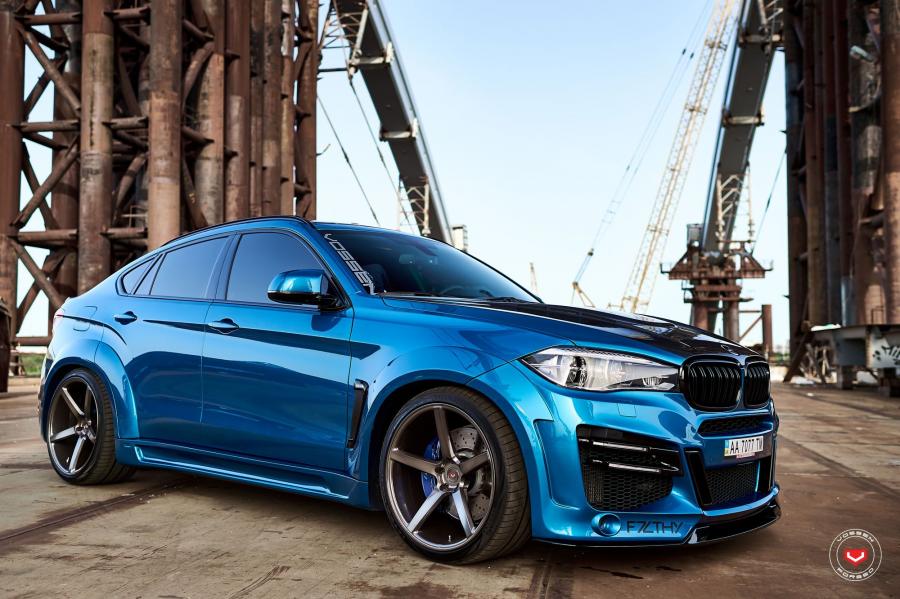  BMW X6 M on Vossen Wheels (VPS-303) 2017 года  (фото 2 из 28)